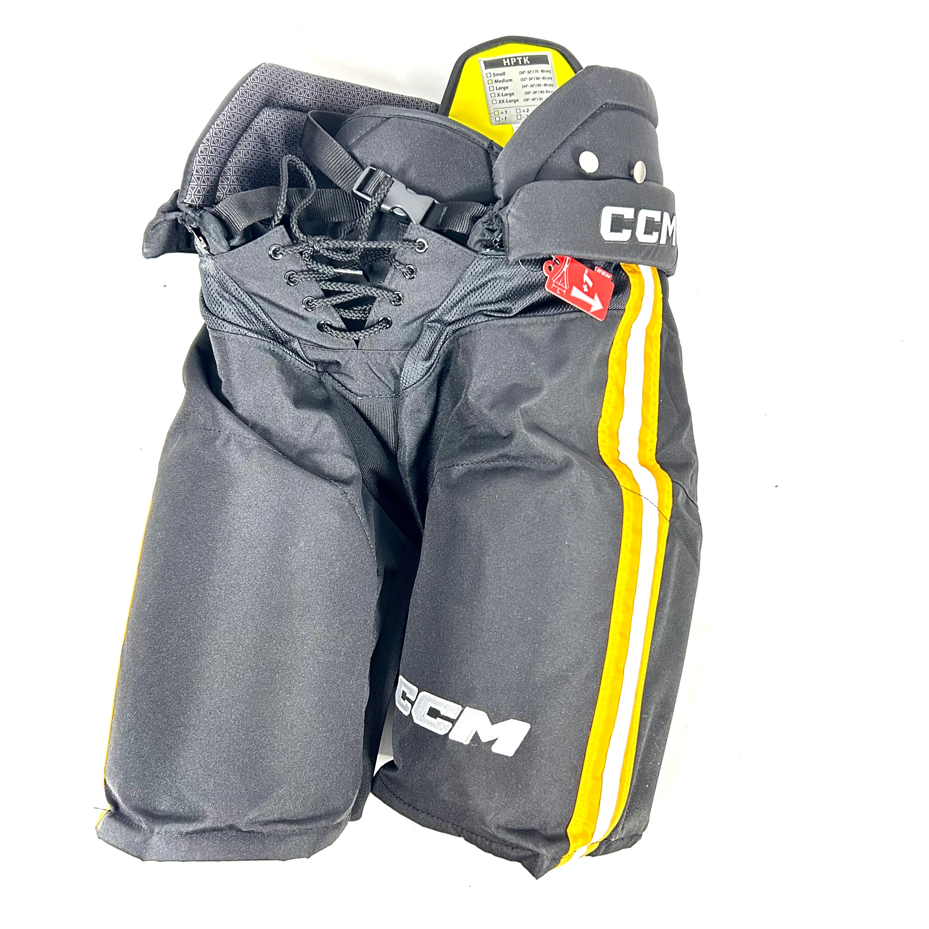 CCM HPTK - Pantalon de hockey Pro Stock (noir/blanc/jaune)